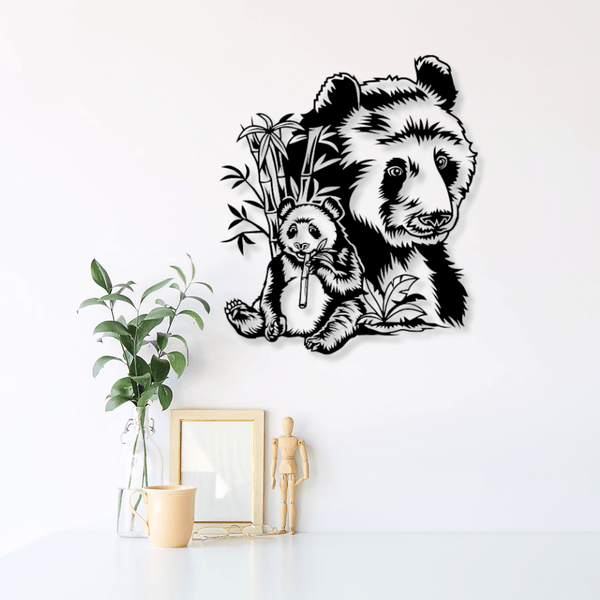 Panda Profile - Modern Wildlife Wall Art