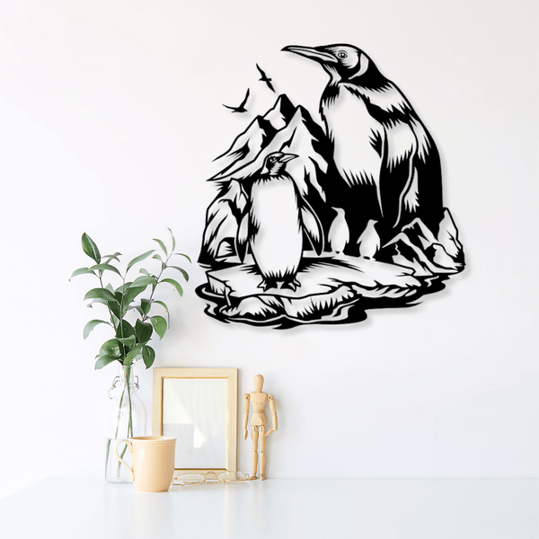 Penguin Silhouette - Simple and Modern Wall Art