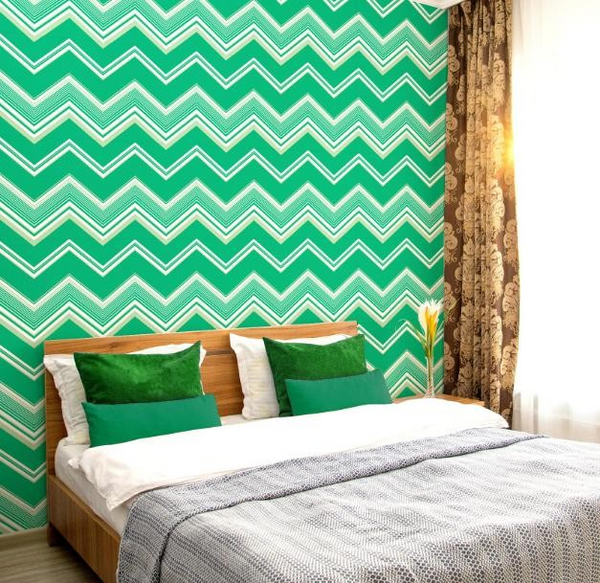 Modern Green Self-Adhesive Wallpaper for Wall Decor