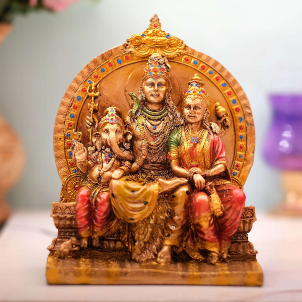 Shiva Family Idol | Shiva Parvati Statue |