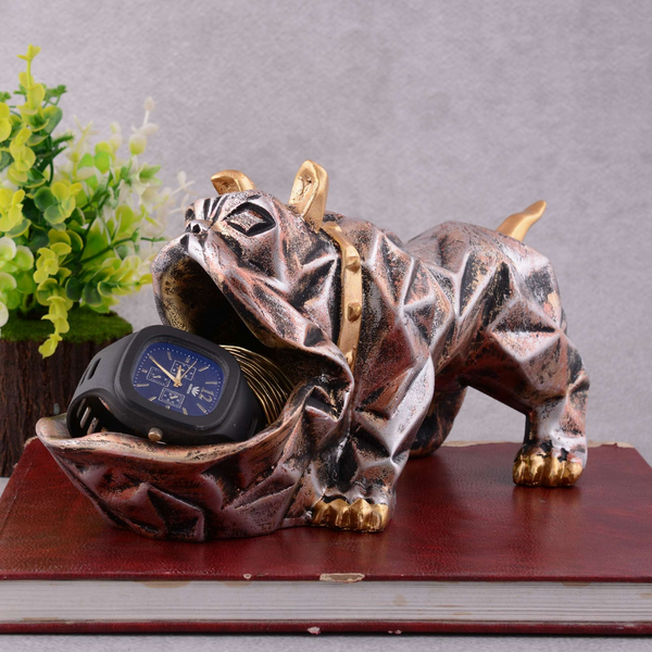 Cool Dog Showpiece with Plate for Home Dcor Item | Kitchen,Bedroom,Office,Dinning Table Decorative Item