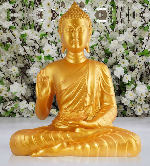 Buddha Idol Statue Showpiece Gift Gifting Item Polystone Home Decor Decoration