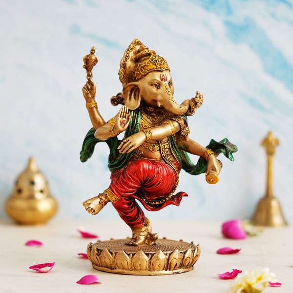 Lord Ganesha Statue Gajanana Figurine Ganpati Son of Lord Shiva Parvati Idol for House D?cor/Gifts/Diwali Gifts/House Warming/Wedding Gift