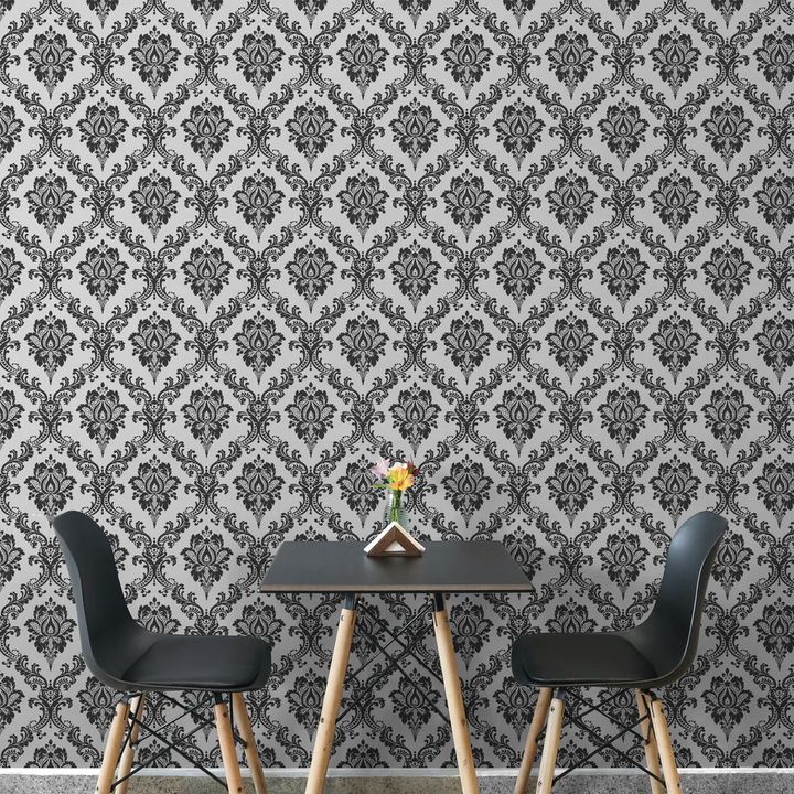 Monochrome Premium Black DIY Wallpaper