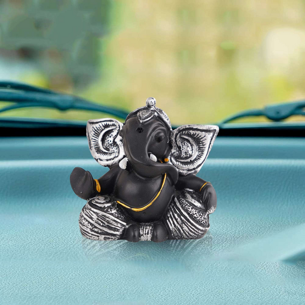 Ganesha Statue Idol Shriganesh Bhagwan Murti / Home, Office Decor / Car Dashboard / Side Table Brass Ganpati / Lord Vinayaka Statue / God of Luck & Success Sculpture / Gift Items