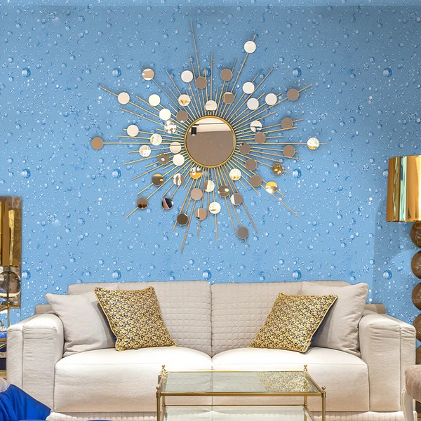 Water Bubbles Blue Self-Adhesive Wallpaper – Easy DIY Wall Décor